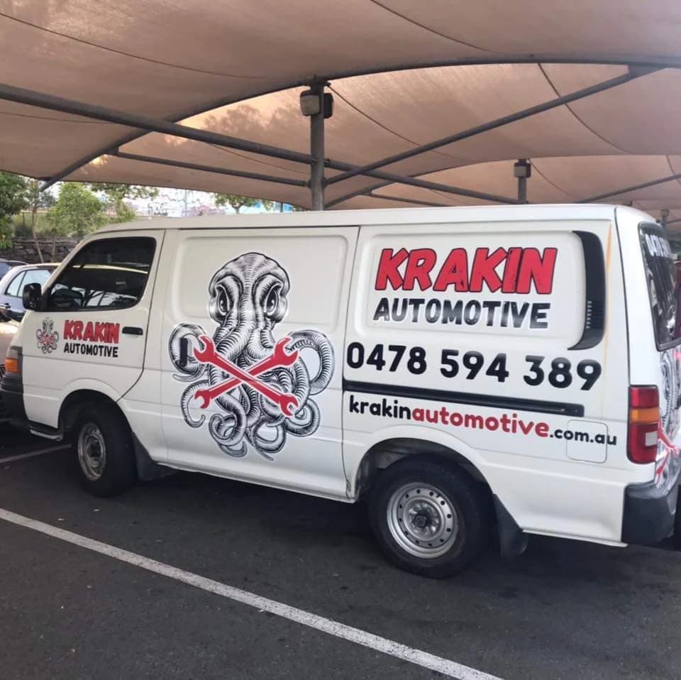 Krakin Automotive's branded service van